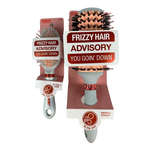 Conair Frizzy Hair Advisory Hairbrush Set - Picture 1 of 10